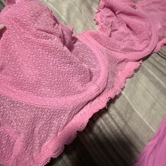 Pink Mesh 💘 Women's Intimate Set - Picture 3 of 3